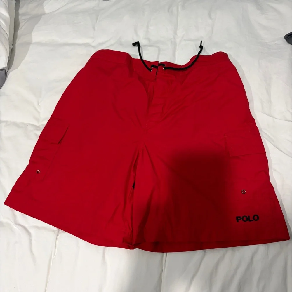 Polo Ralph Lauren Red Athletic Men's Swim trunks Shorts - Picture 1 of 4